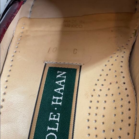 Cole Haan Leather Burgundy Maroon Loafers 10C main image 2